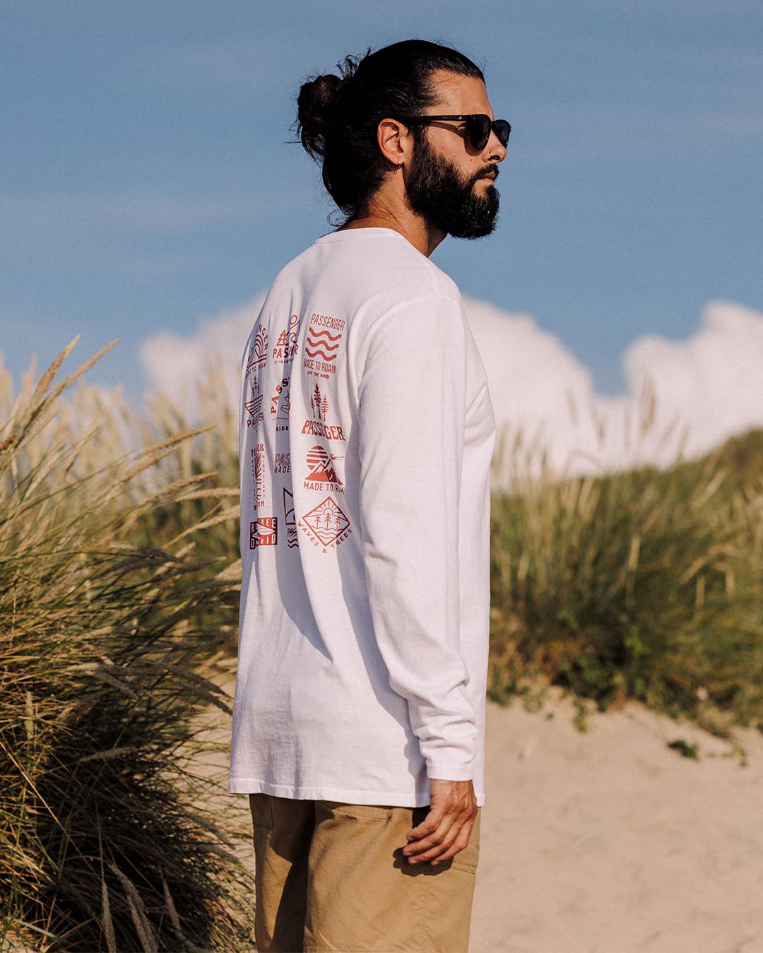 Icon Recycled Cotton Ls T-Shirt - White