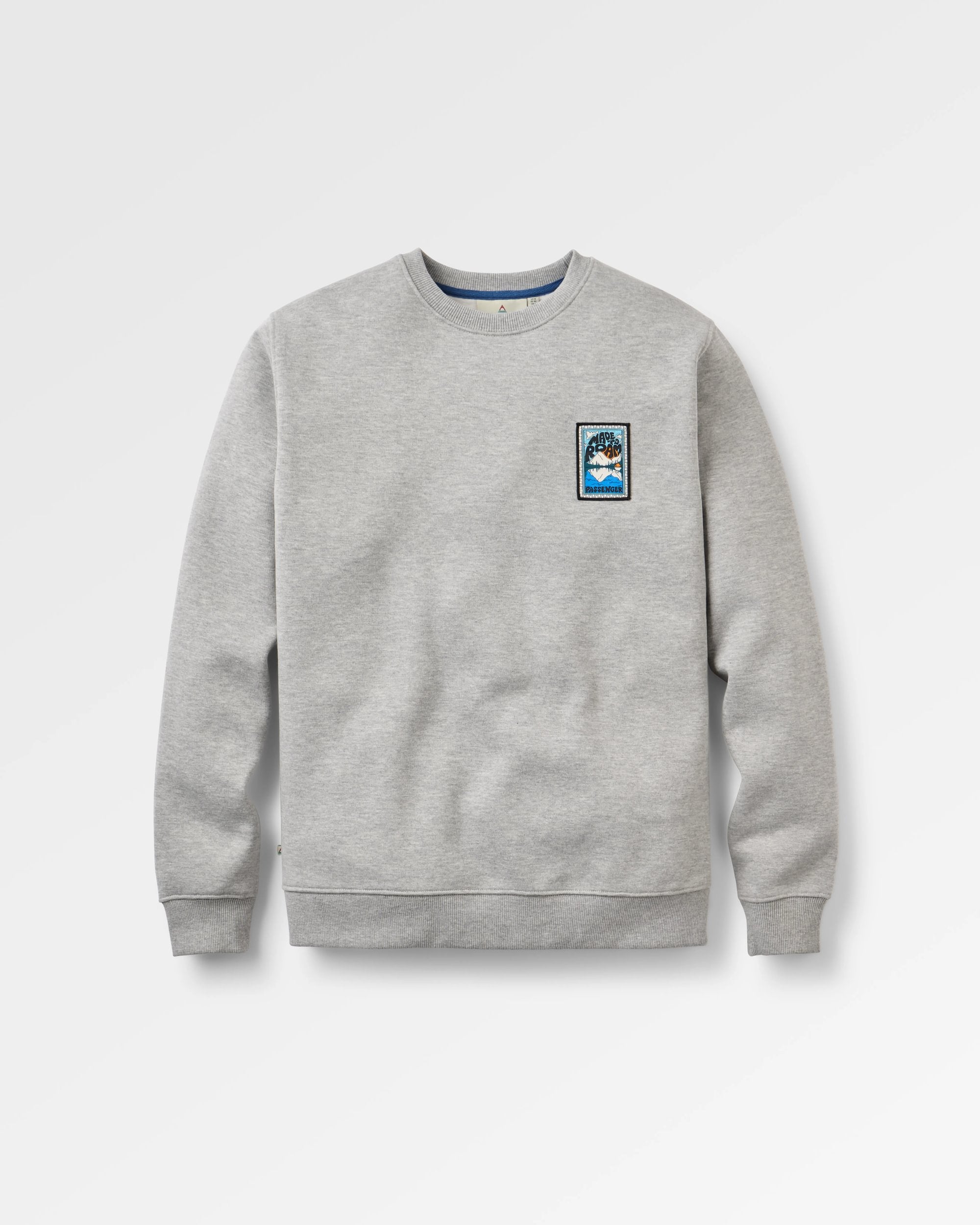 Reflect Patch Sweatshirt - Grey Marl - Flatlay