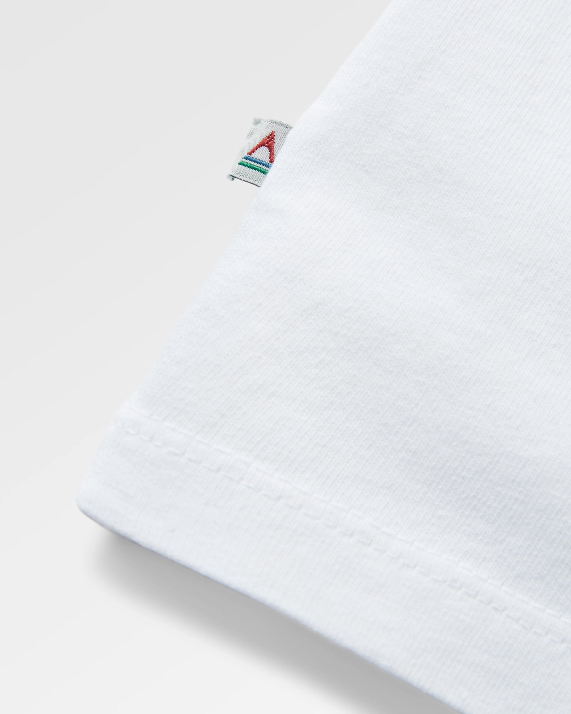 Remote Recycled Cotton T-Shirt - White - Flatlay