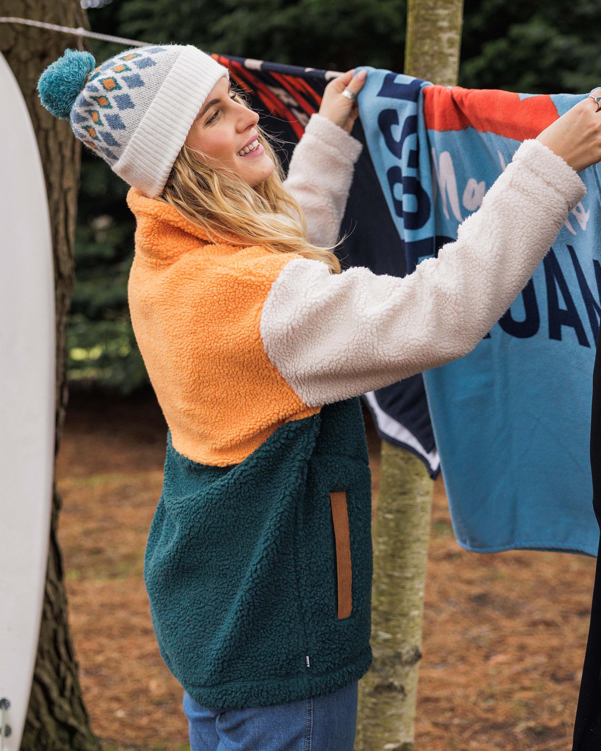 Create Recycled Deep-Pile Sherpa Fleece - Mediterranean - Lifestyle