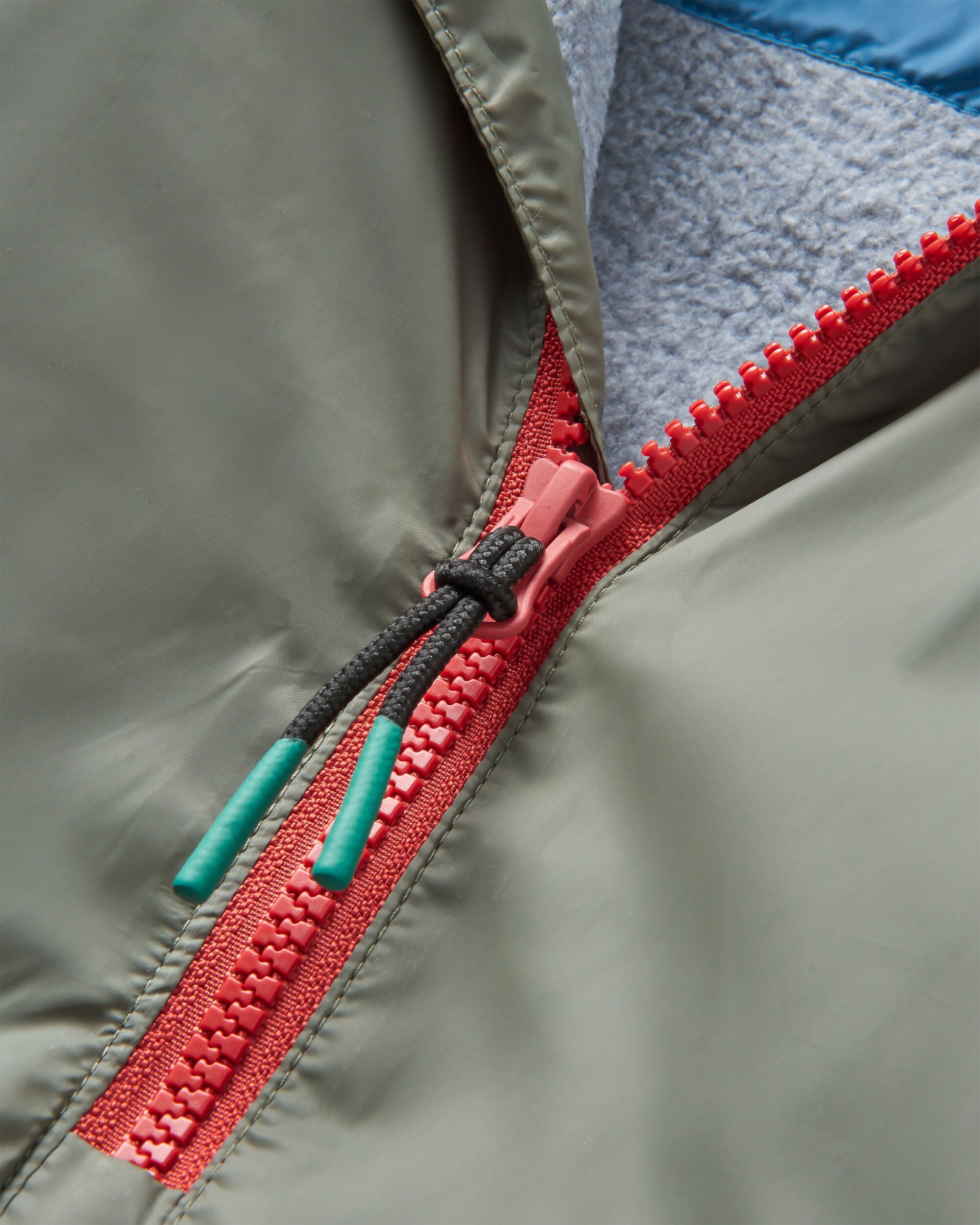 Moonlight Recycled Insulated Anorak - Dusty Olive - Flatlay