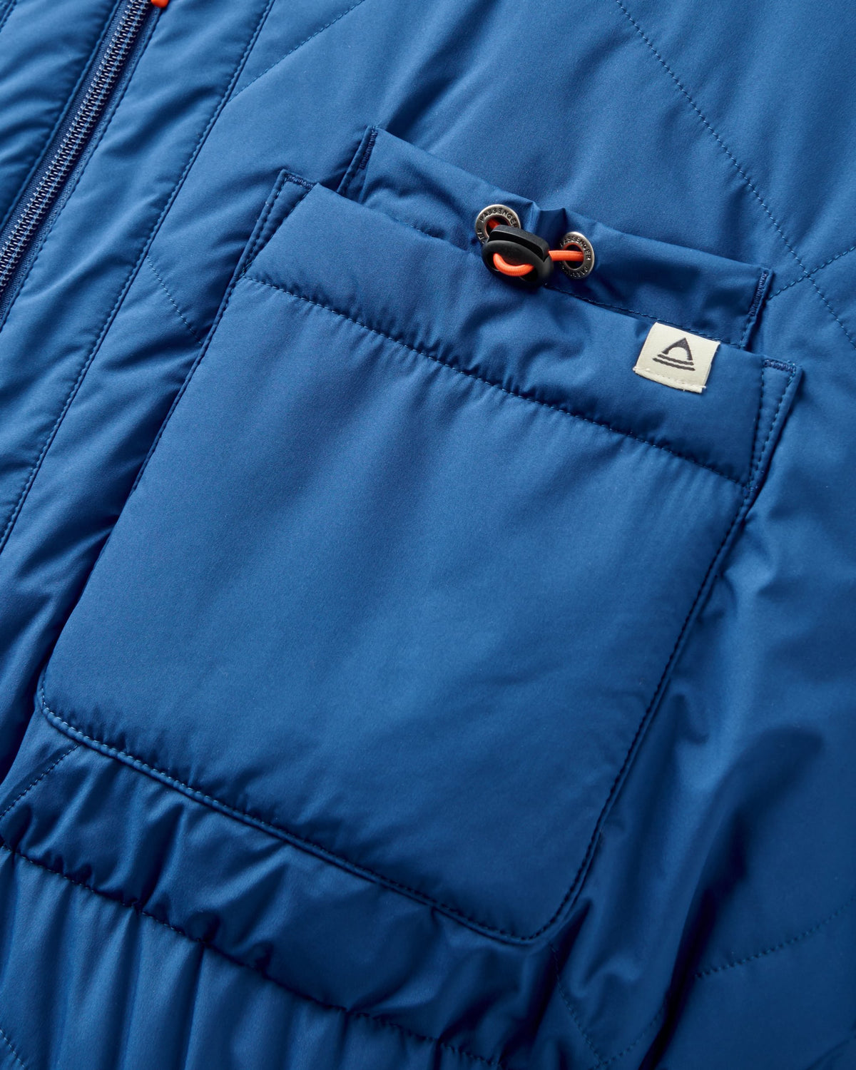 Lucia Sherpa Lined Bomber Jacket - Blue Navy - Flatlay