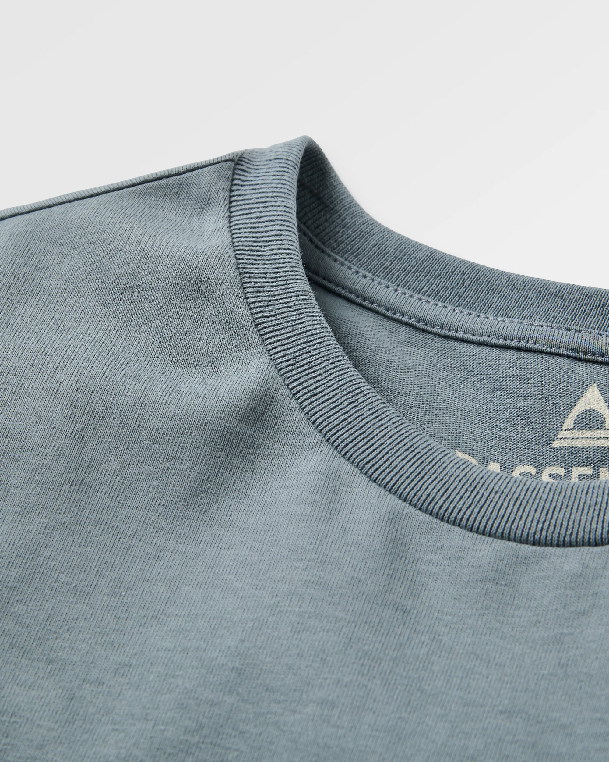 Escapism Recycled Cotton T-Shirt - Storm Grey - Flatlay