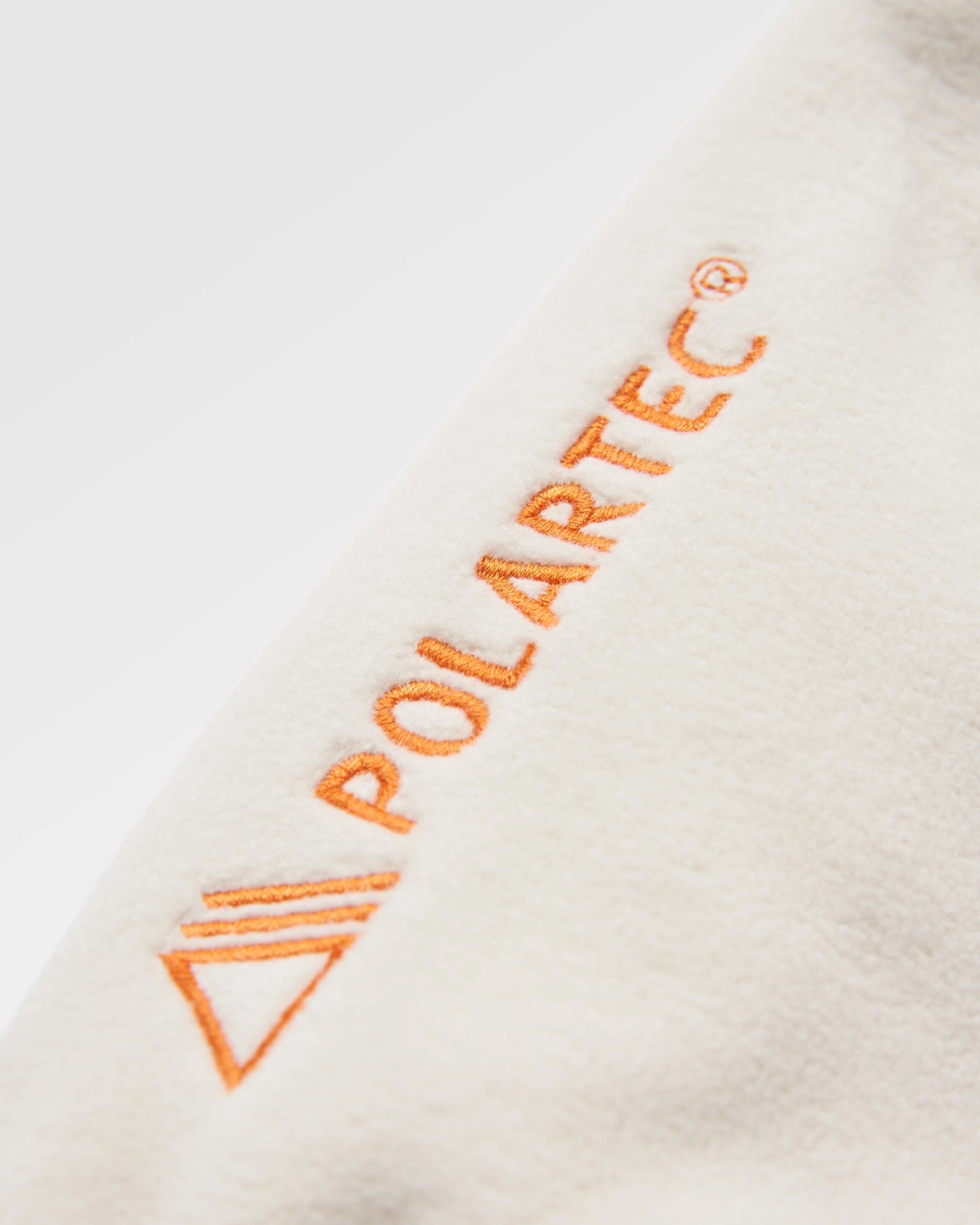 Ayla Recycled Micro Polartec® Fleece - Vintage White - Flatlay