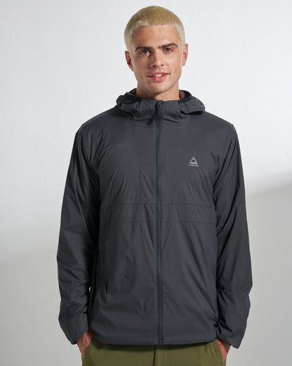 Gusto Windshell Jacket - Faded Black - Studio Model