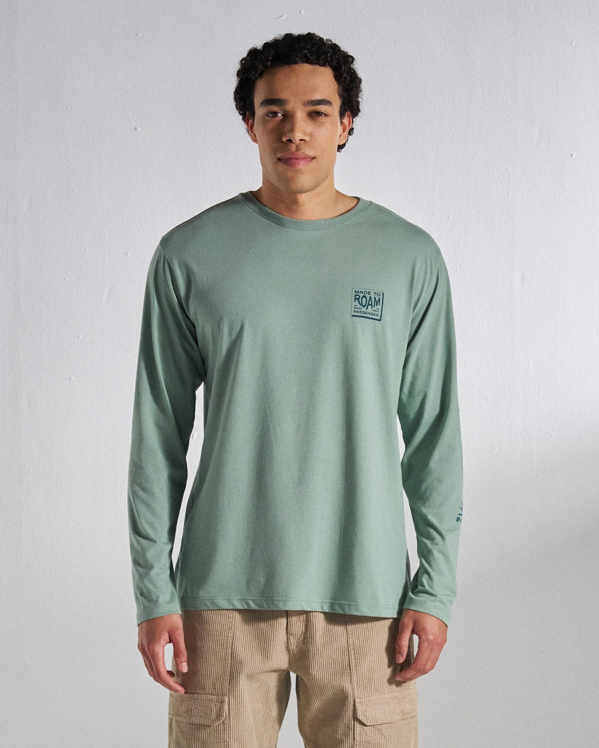 Sonoma LS T-Shirt - Pistachio - Studio Model