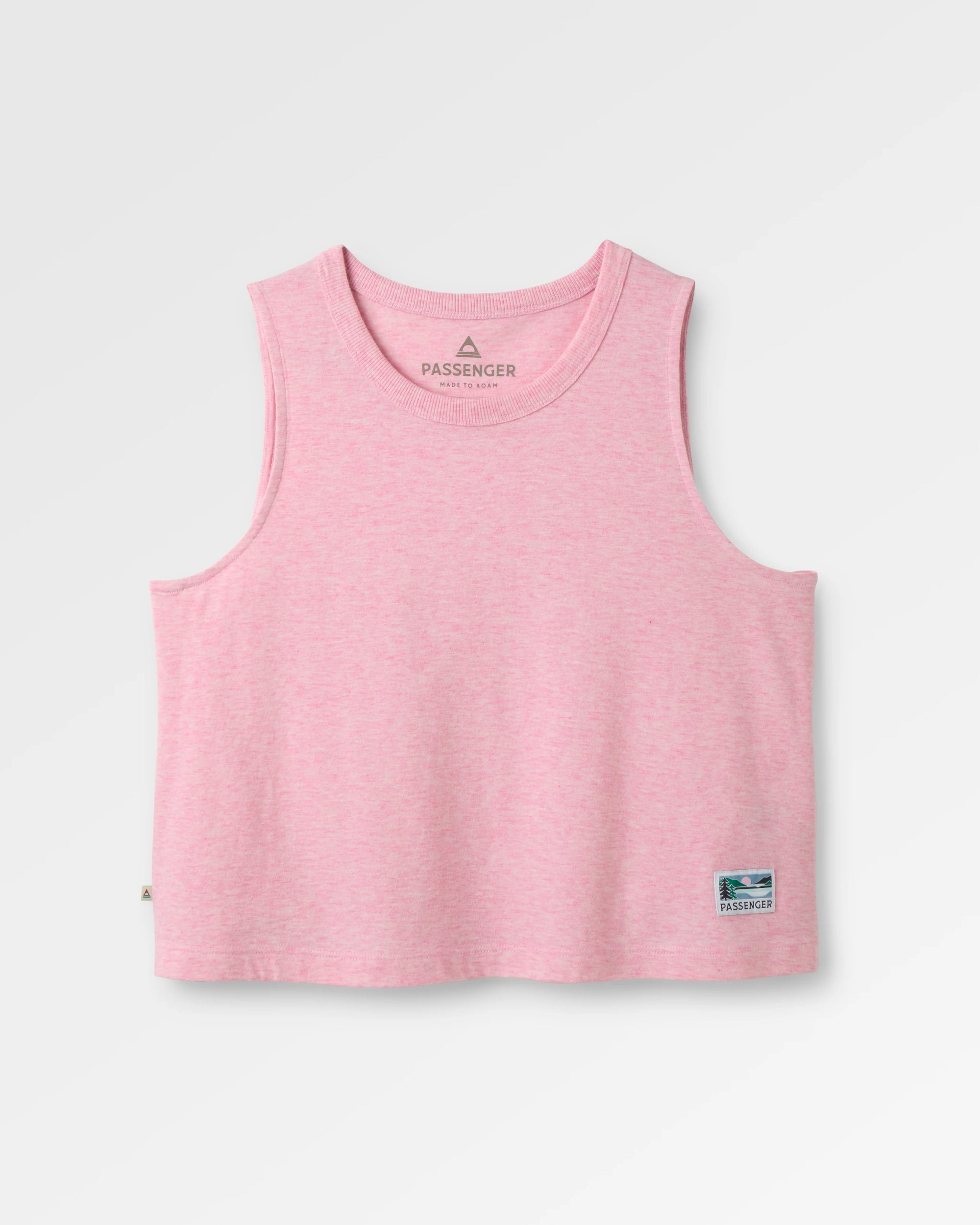 Legacy Vest - Pink Haze Marl - Flatlay