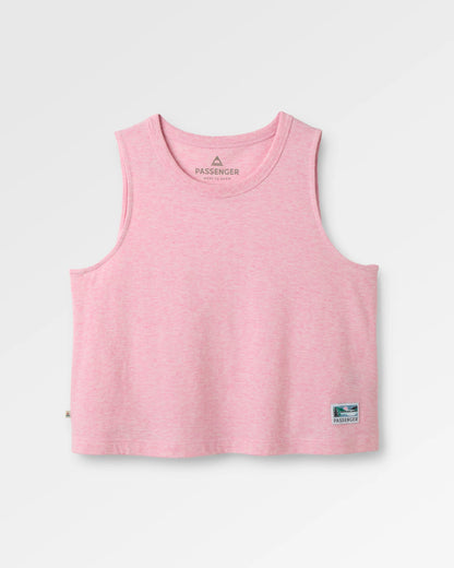 Legacy Vest - Pink Haze Marl - Flatlay