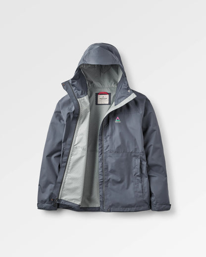 Trailscape Women's Recycled Waterproof Jacket - Charcoal - Flatlay