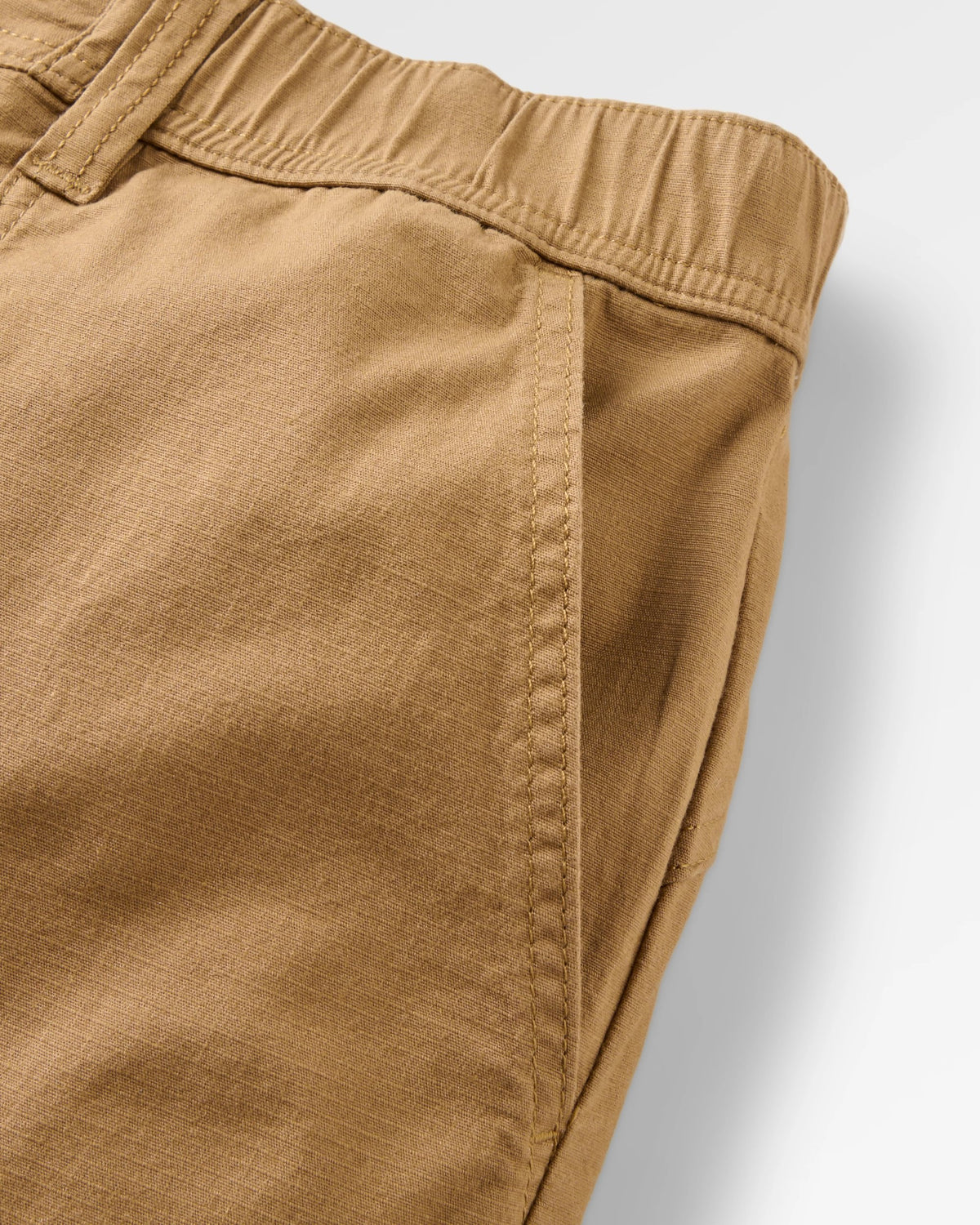 Kimmer Ripstop Cotton Trouser - Caramel Brown - Flatlay