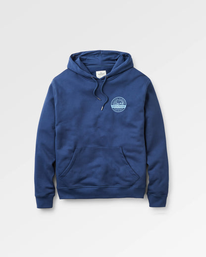 Odyssey Organic Cotton Hoodie - Rich Navy - Flatlay