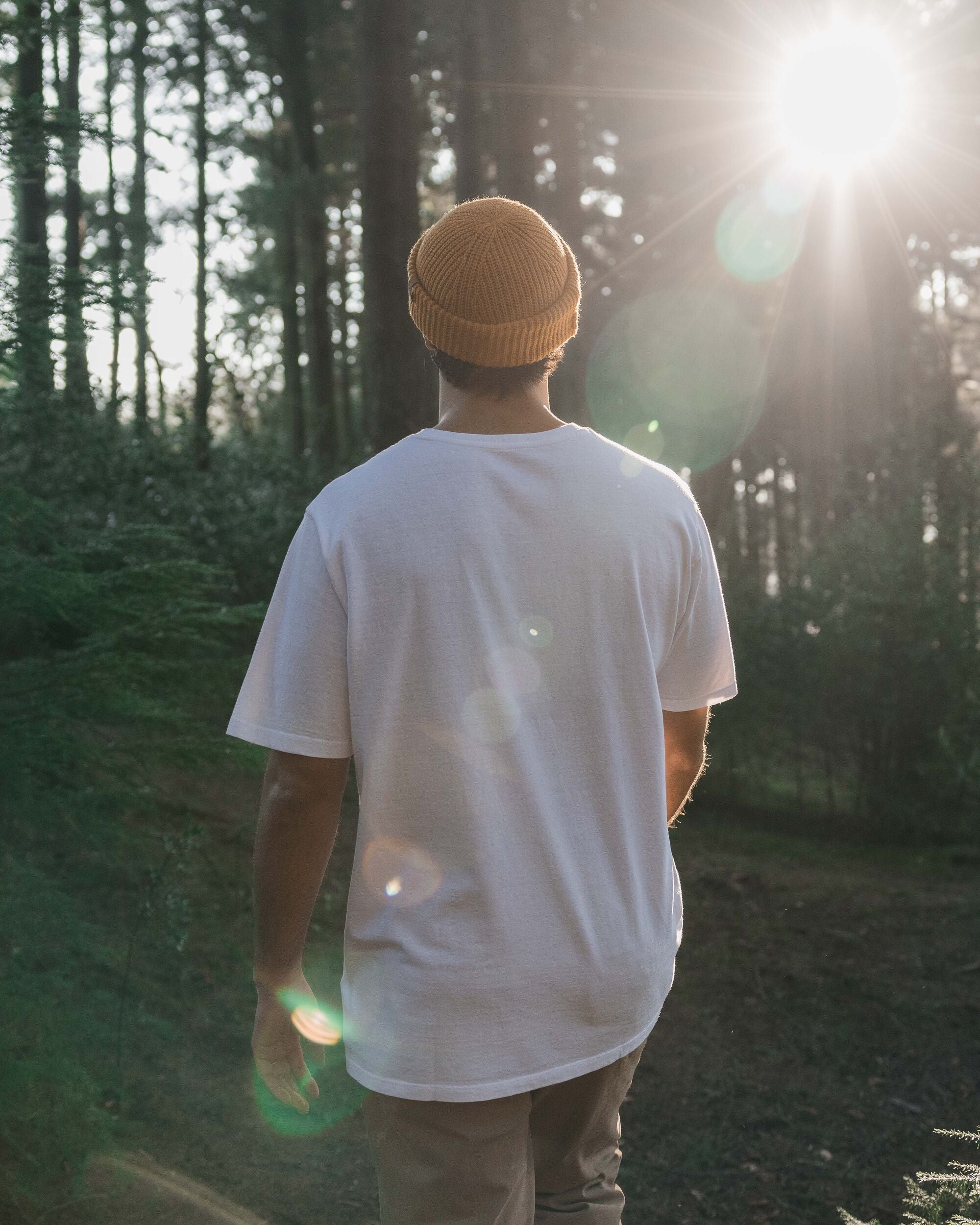 Alp Recycled Cotton T-Shirt - White - Lifestyle