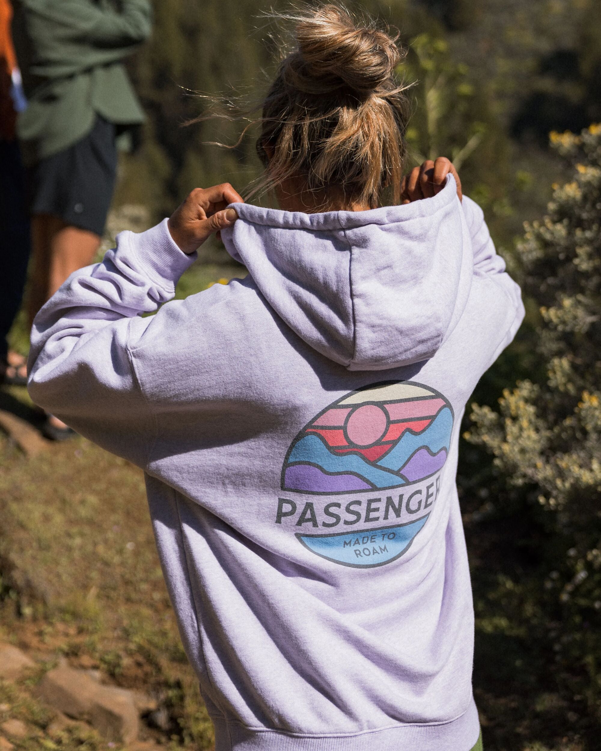 Laidback Organic Cotton Hoodie - Lilac Mist Marl - Lifestyle