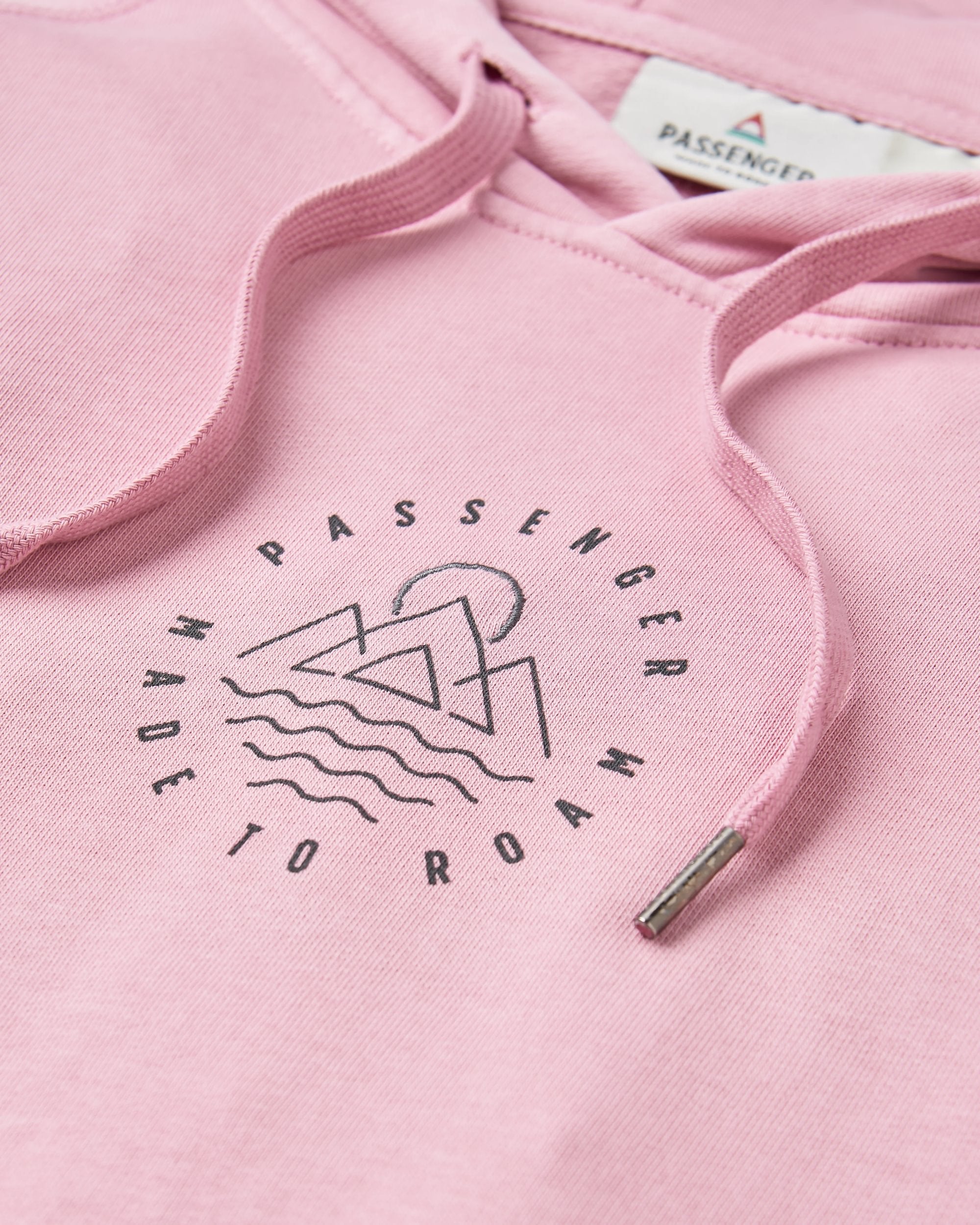 Remote Recycled Cotton Hoodie - Pink Haze - Flatlay