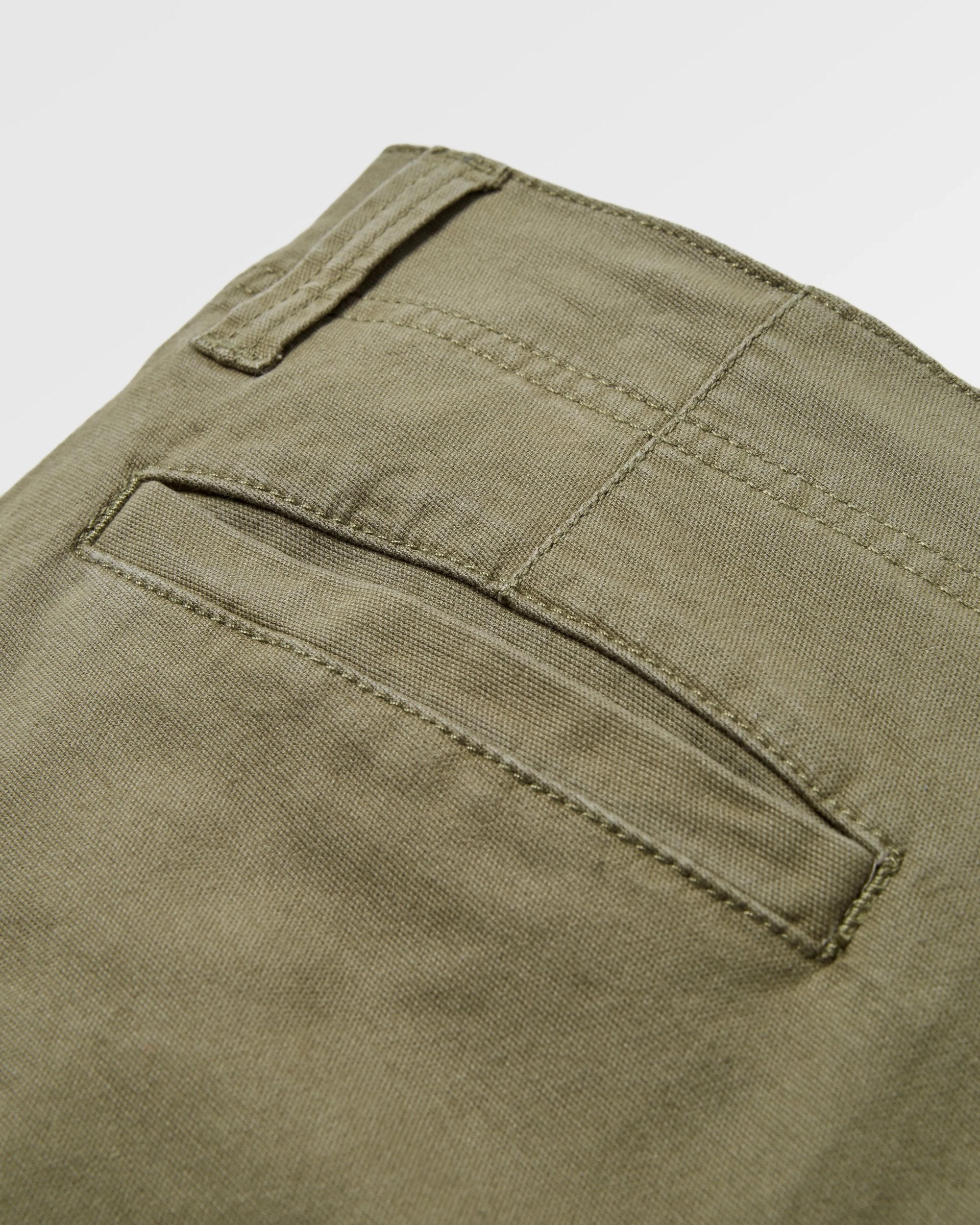 Lakeside Cargo Short - Dusty Olive - Flatlay