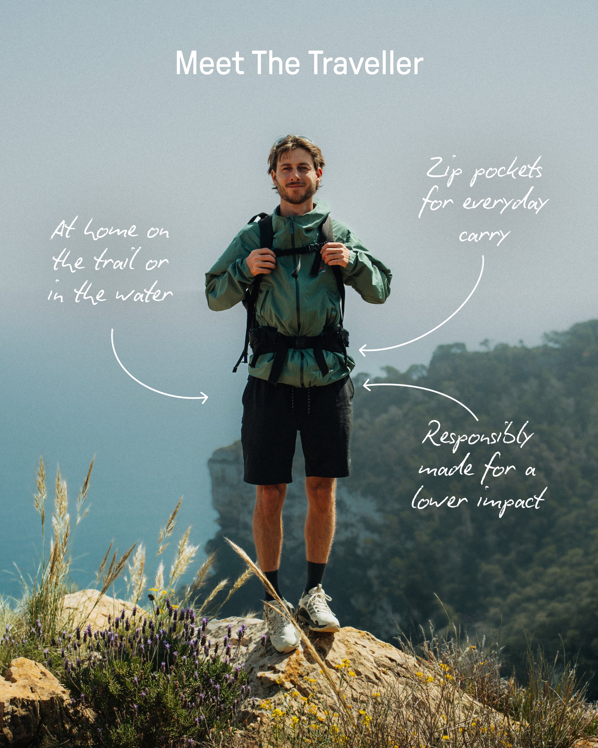 Traveller All Purpose Short - Ocean Teal - 
