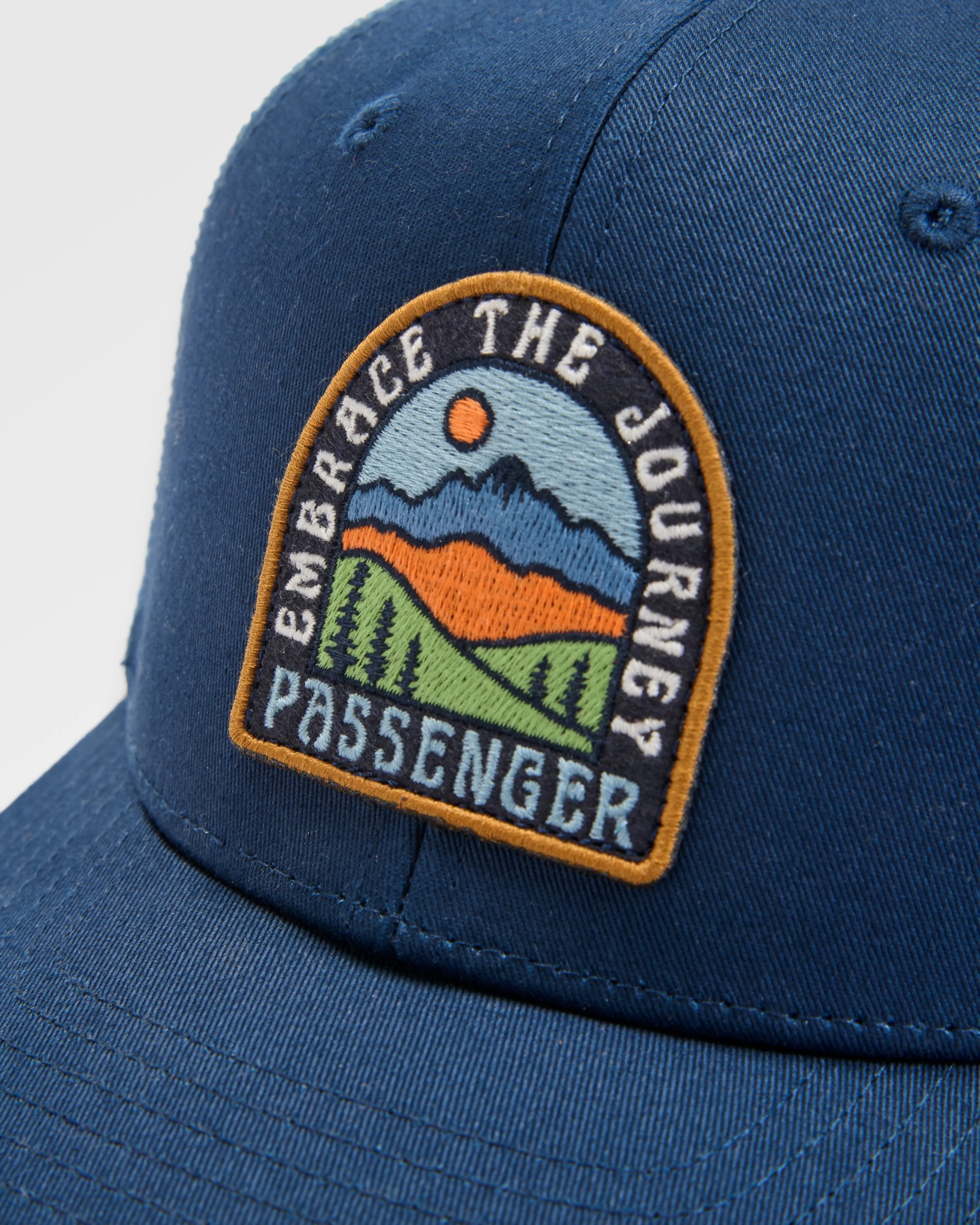 Outlook Organic Cotton Trucker Cap - Rich Navy - Flatlay