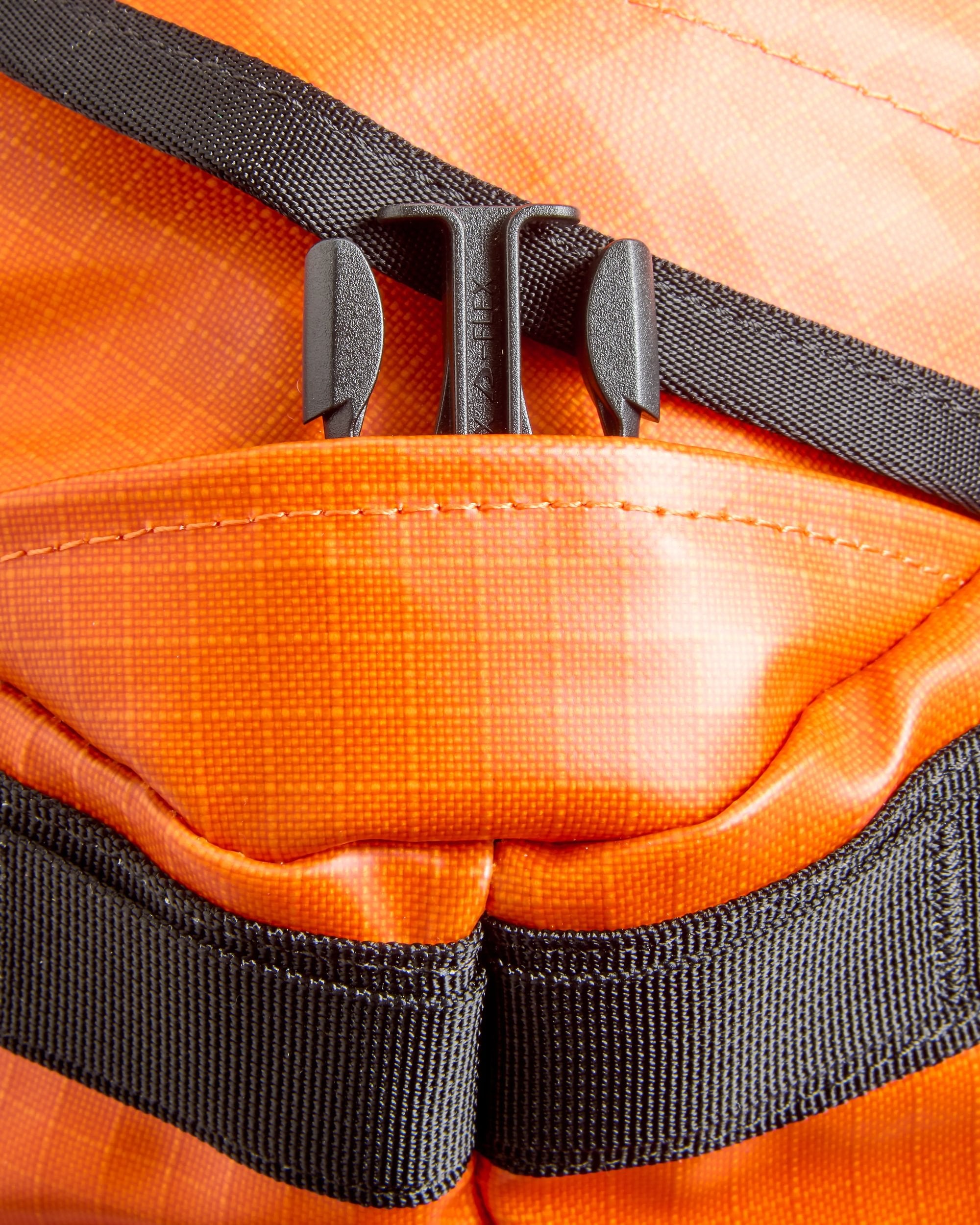 Roamer Recycled 80L Duffel Bag - Sunrise Orange - Flatlay