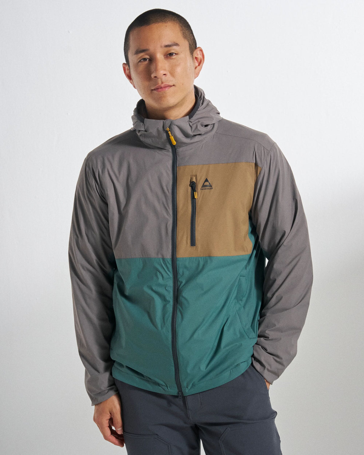 Tahoe Lined Windproof Jacket - Deep Ocean/Slate Grey - Studio Model