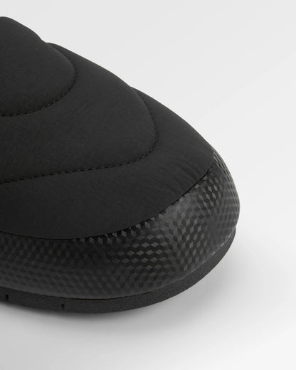 Hearth Men's Slipper - Black - Flatlay