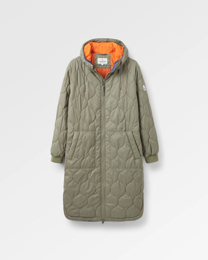 Flora 2.0 Long Recycled Insulated Parka - Dusty Olive