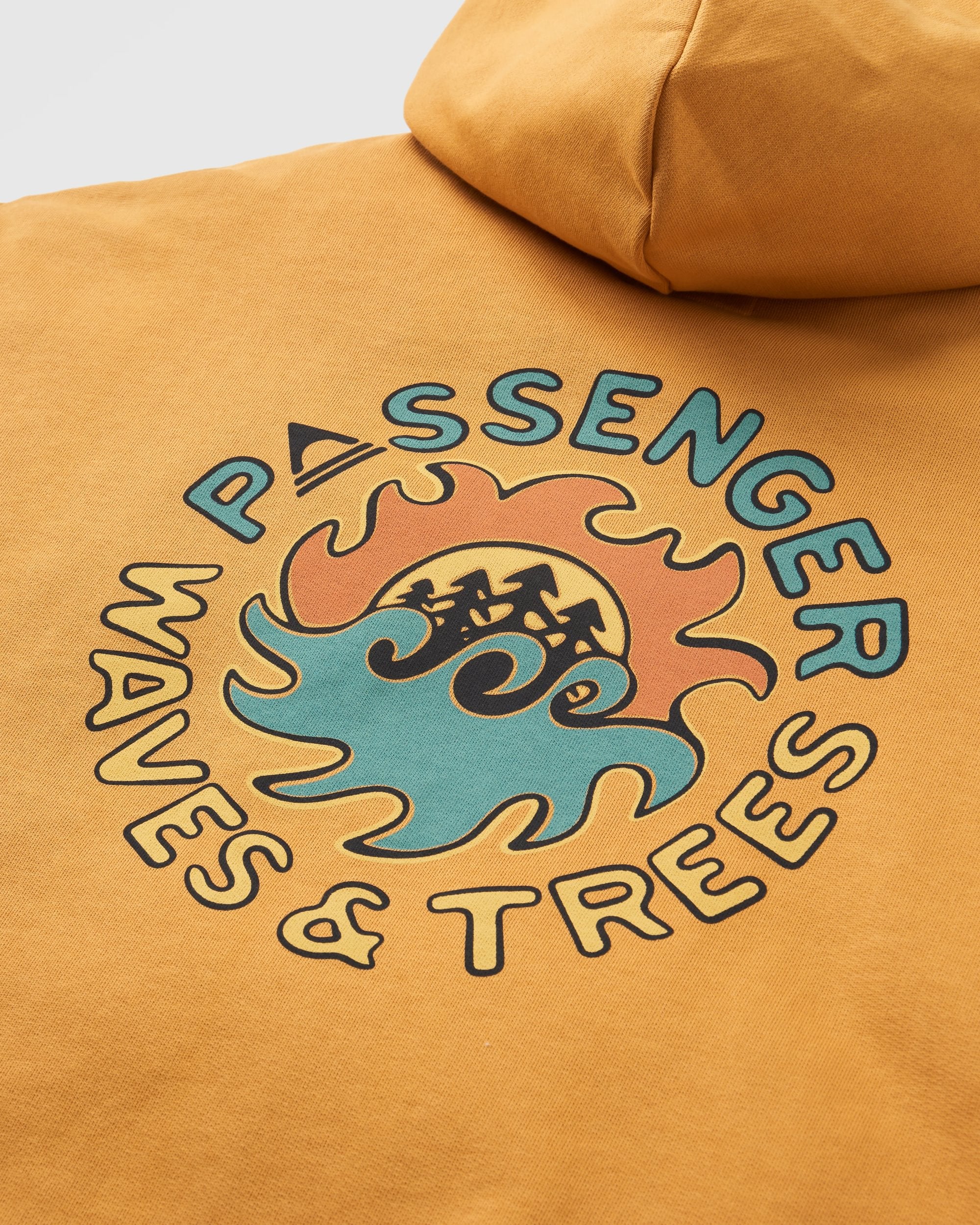 Dune Relaxed Fit Hoodie - Spruce Yellow - Flatlay