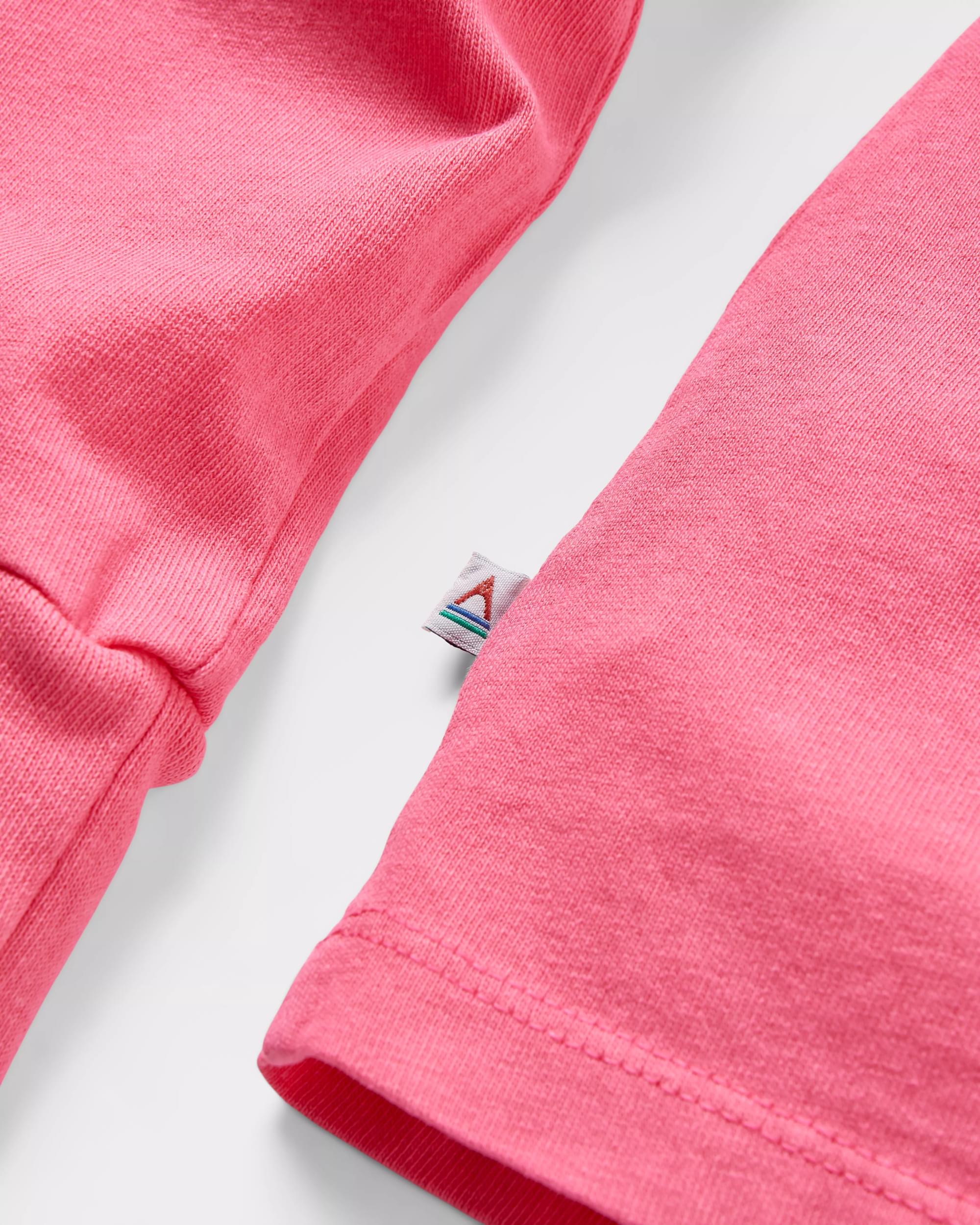 Chica Recycled Cotton LS T-Shirt - Soft Rose - Flatlay