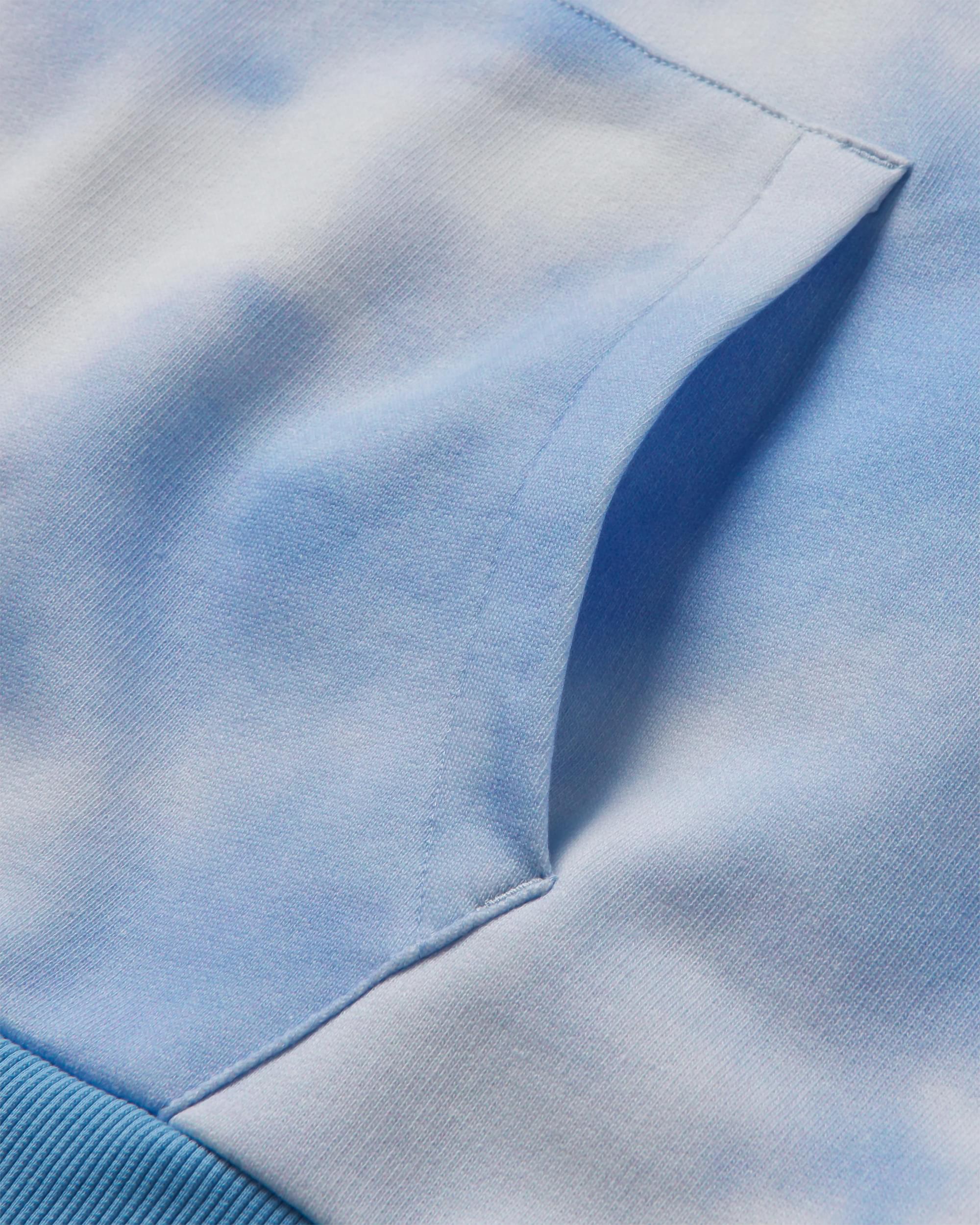 Rediscover Printed Hoodie - Tie Dye Cornflower - Flatlay