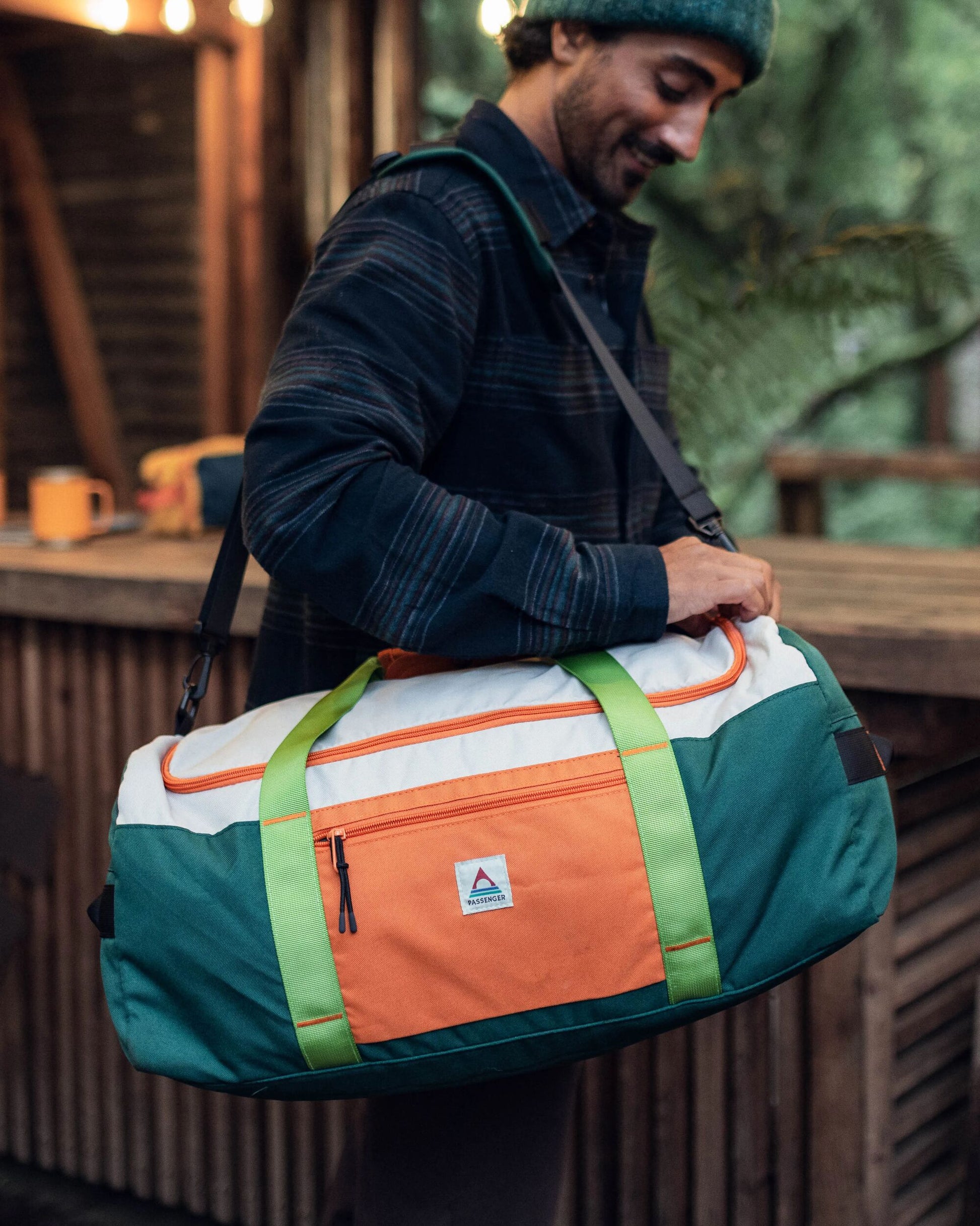 Male_Boondocker Recycled 30L Duffel - Rain Forest Orange Multi