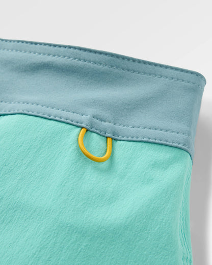 Cruiser NetPlus® Recycled 21" Boardshort - Aqua - Flatlay