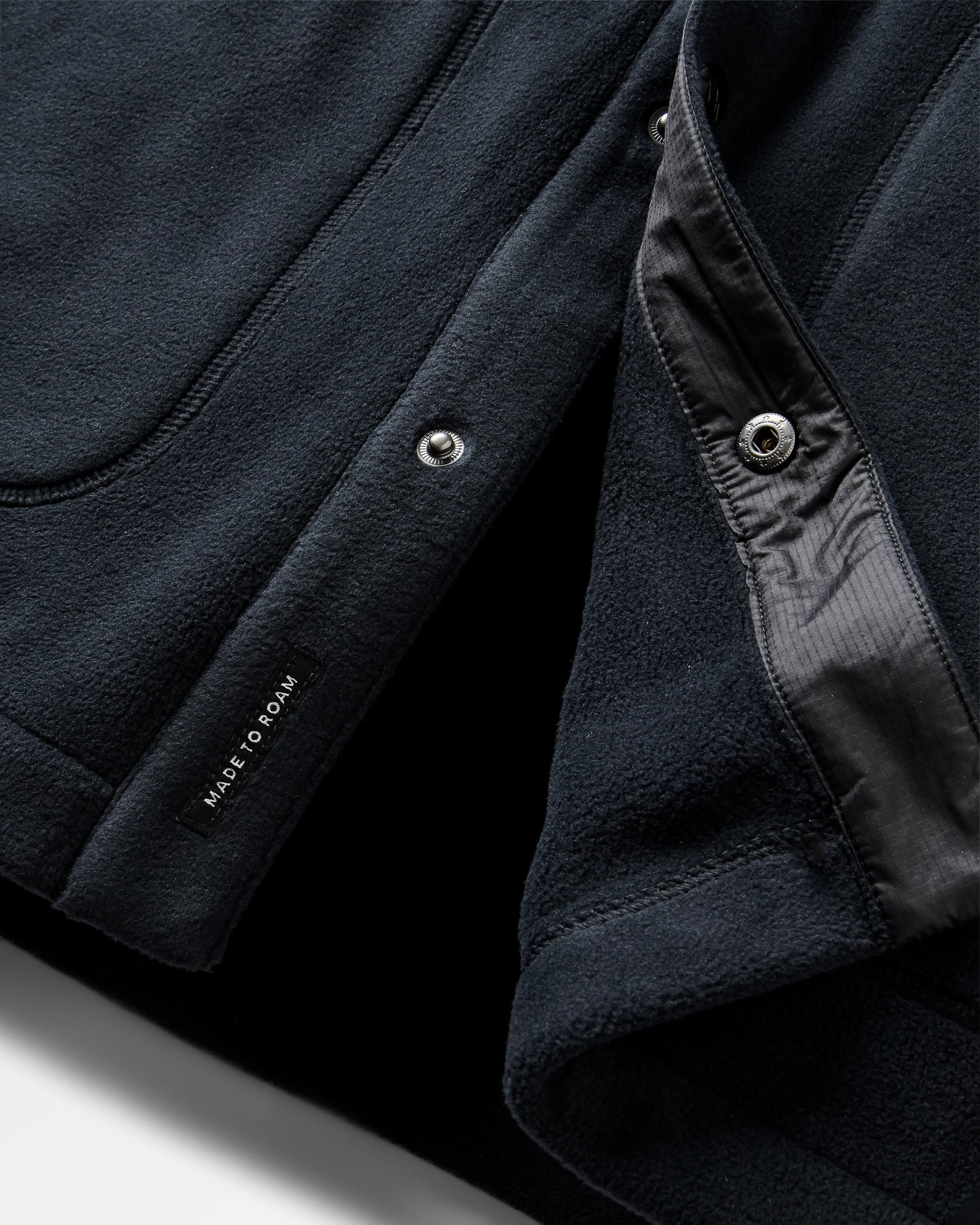 Adapt Recycled Polartec® Overshirt  - Black - Flatlay