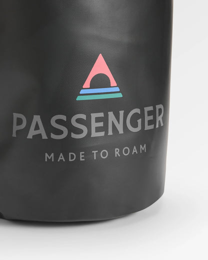 Tide 30L Recycled Dry Bag  - Black - Flatlay