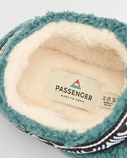 Ember Sherpa Fleece Slipper - Mediterranean - Flatlay