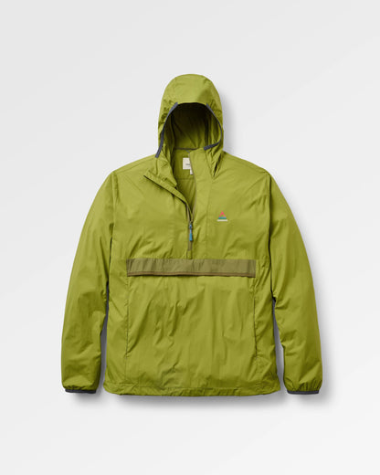 Gusto 2.0 Windshell Anorak - Tea Green - Flatlay