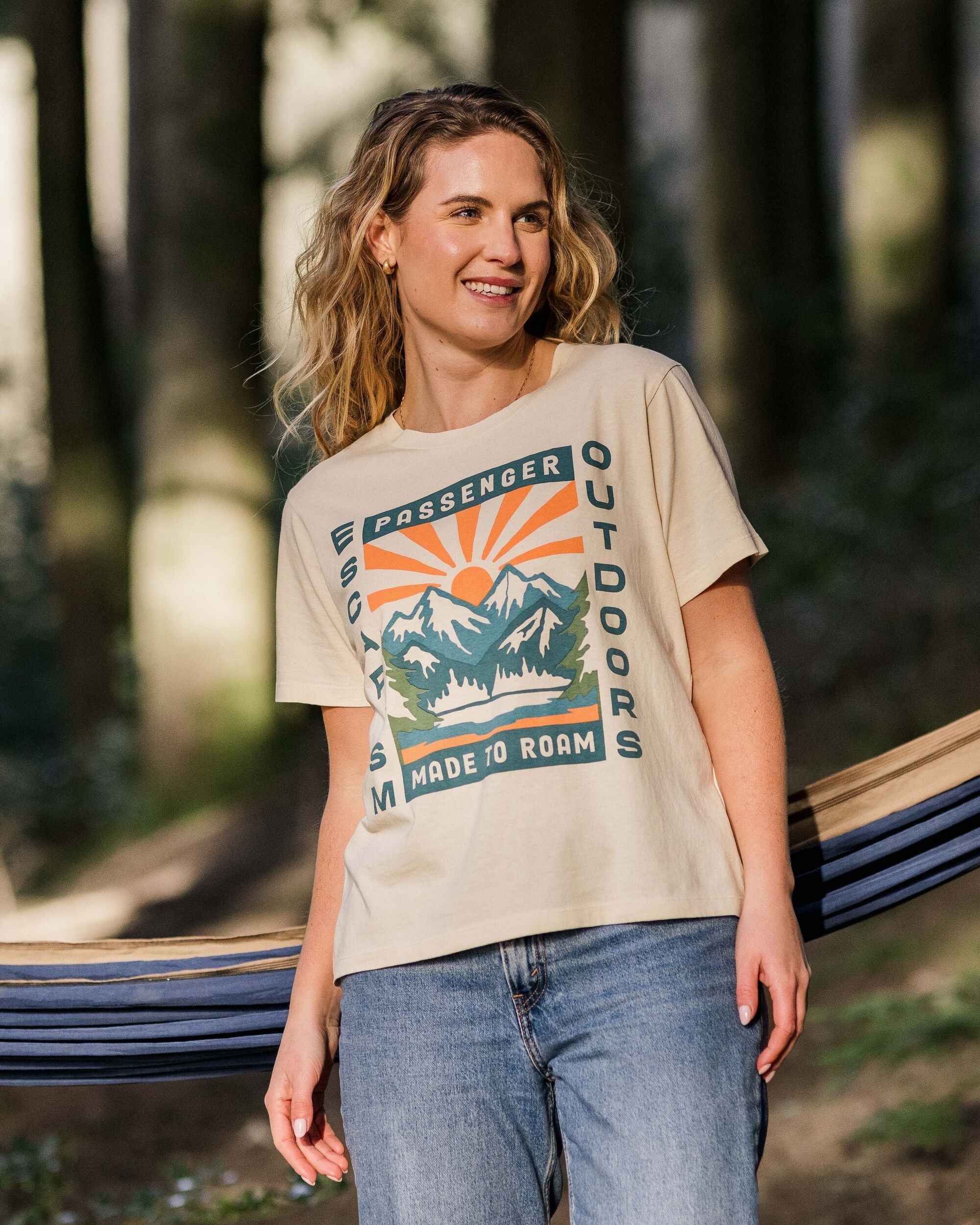 Solitude Recycled Cotton T-Shirt - Birch - Lifestyle