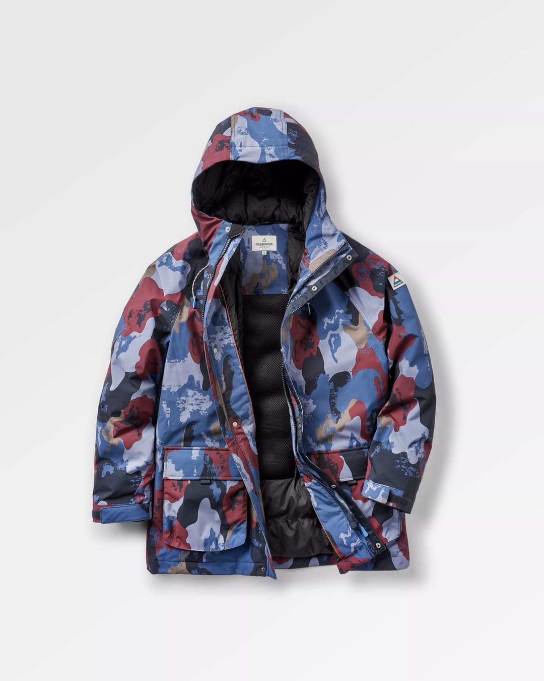 Baltic Recycled Insulated Jacket - Sycamore Pattern - Flatlay