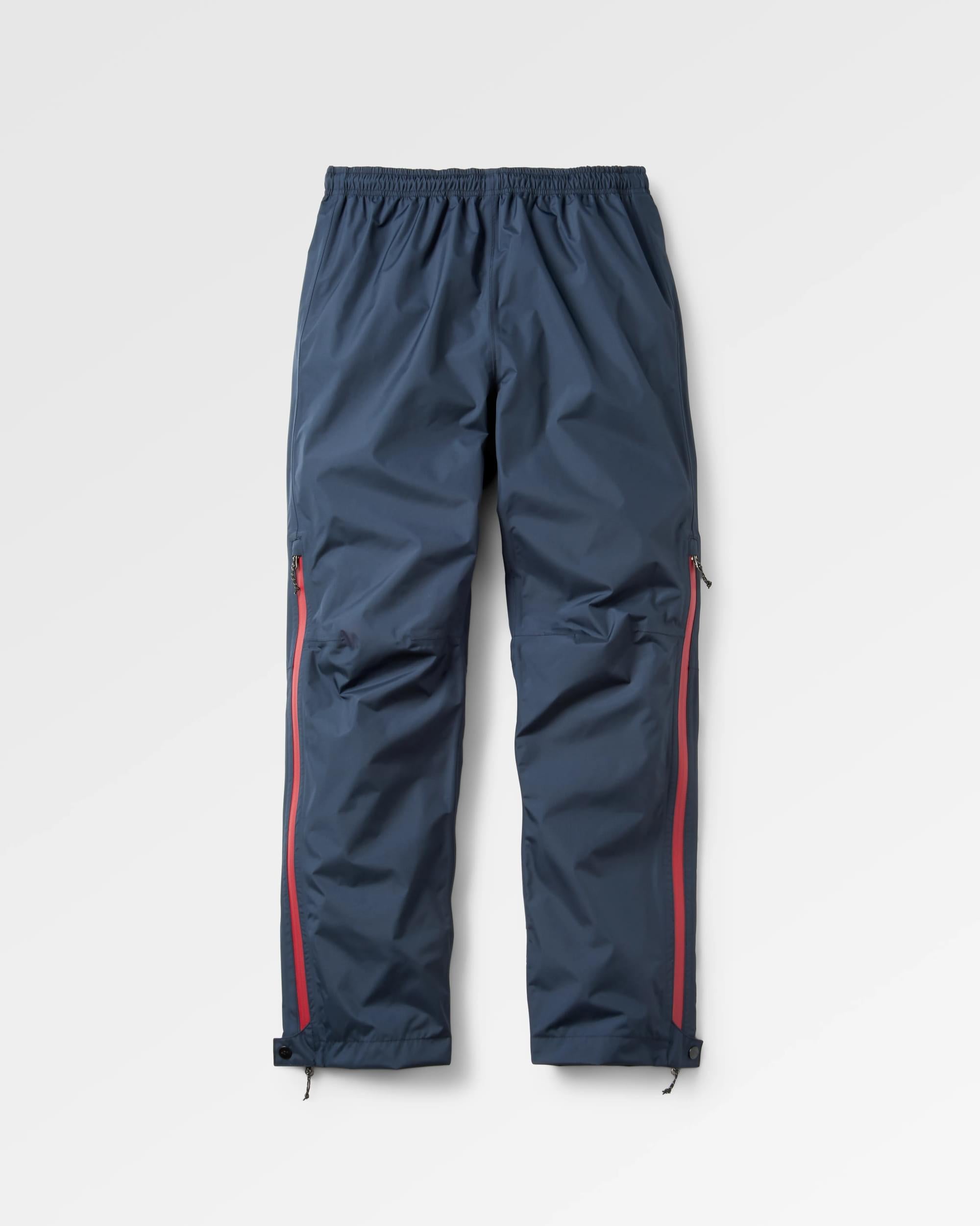 Droplet Recycled Waterproof Trouser - Deep Navy - Flatlay