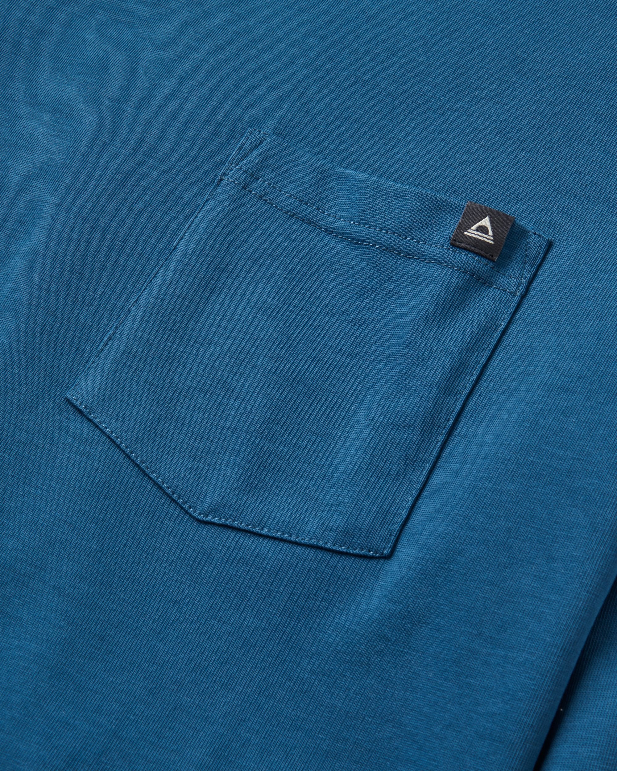 Heritage Relaxed Fit LS T-Shirt - Dark Denim - Flatlay