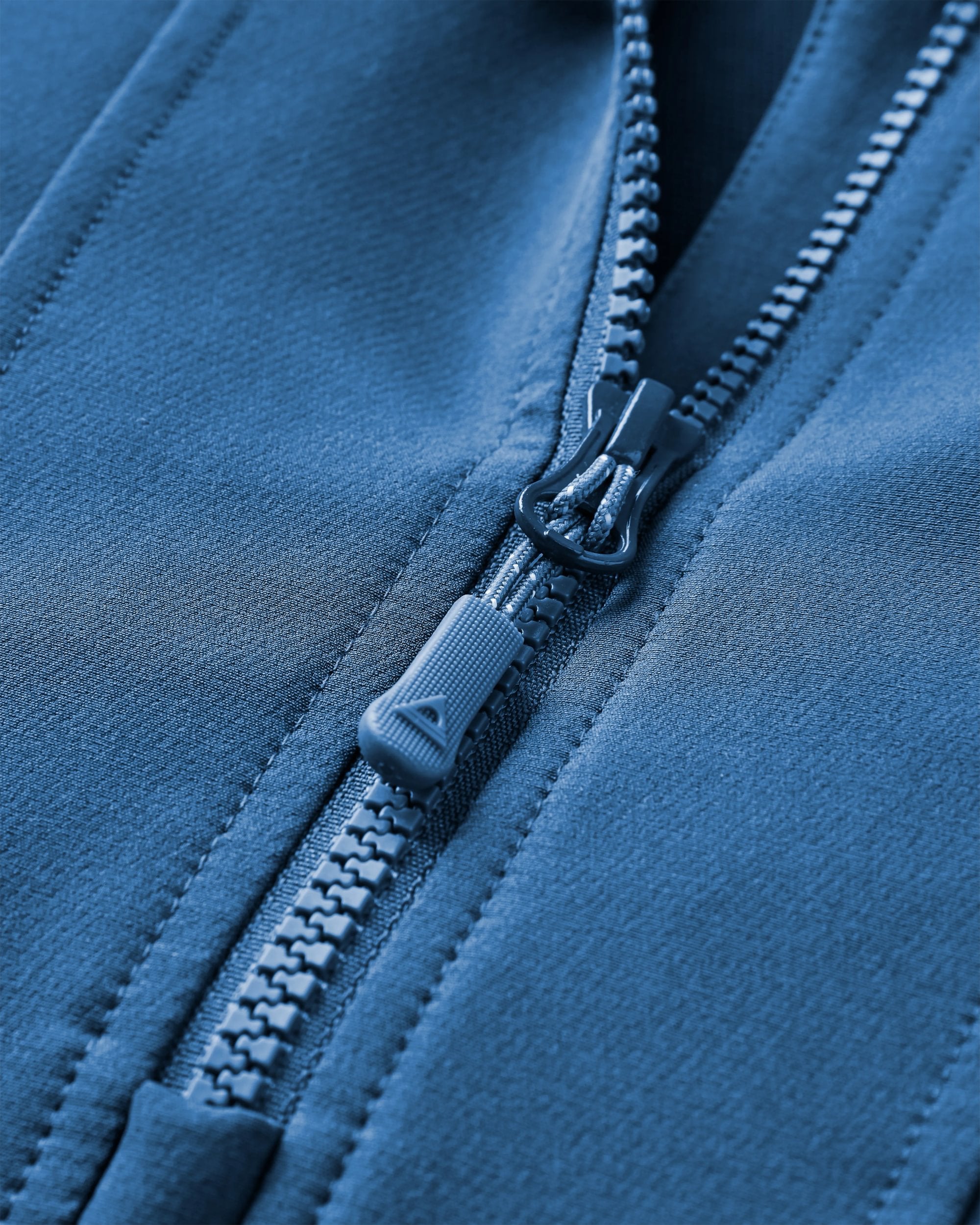 Roamer Recycled Softshell Anorak - Dark Denim/ Dusty Olive - Flatlay