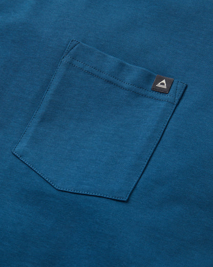 Heritage Relaxed Fit T-Shirt - Dark Denim - Flatlay