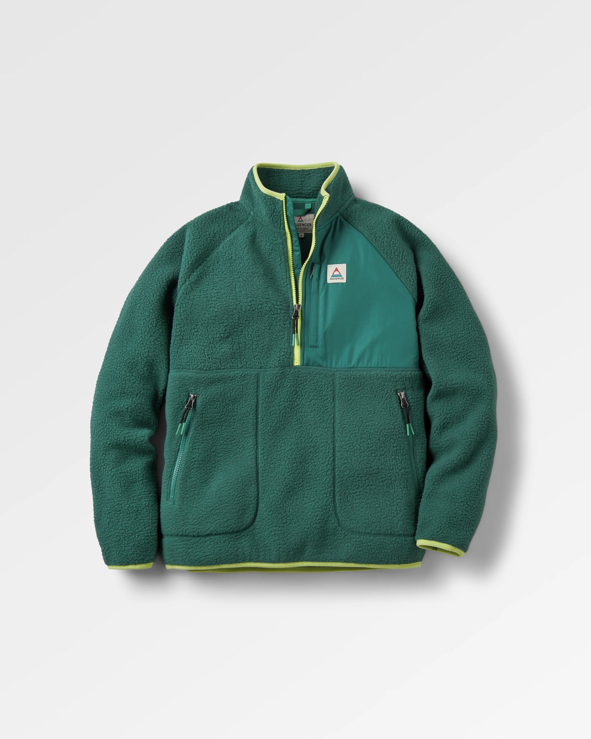 Home Recycled Sherpa Fleece - Rain Forest - Flatlay