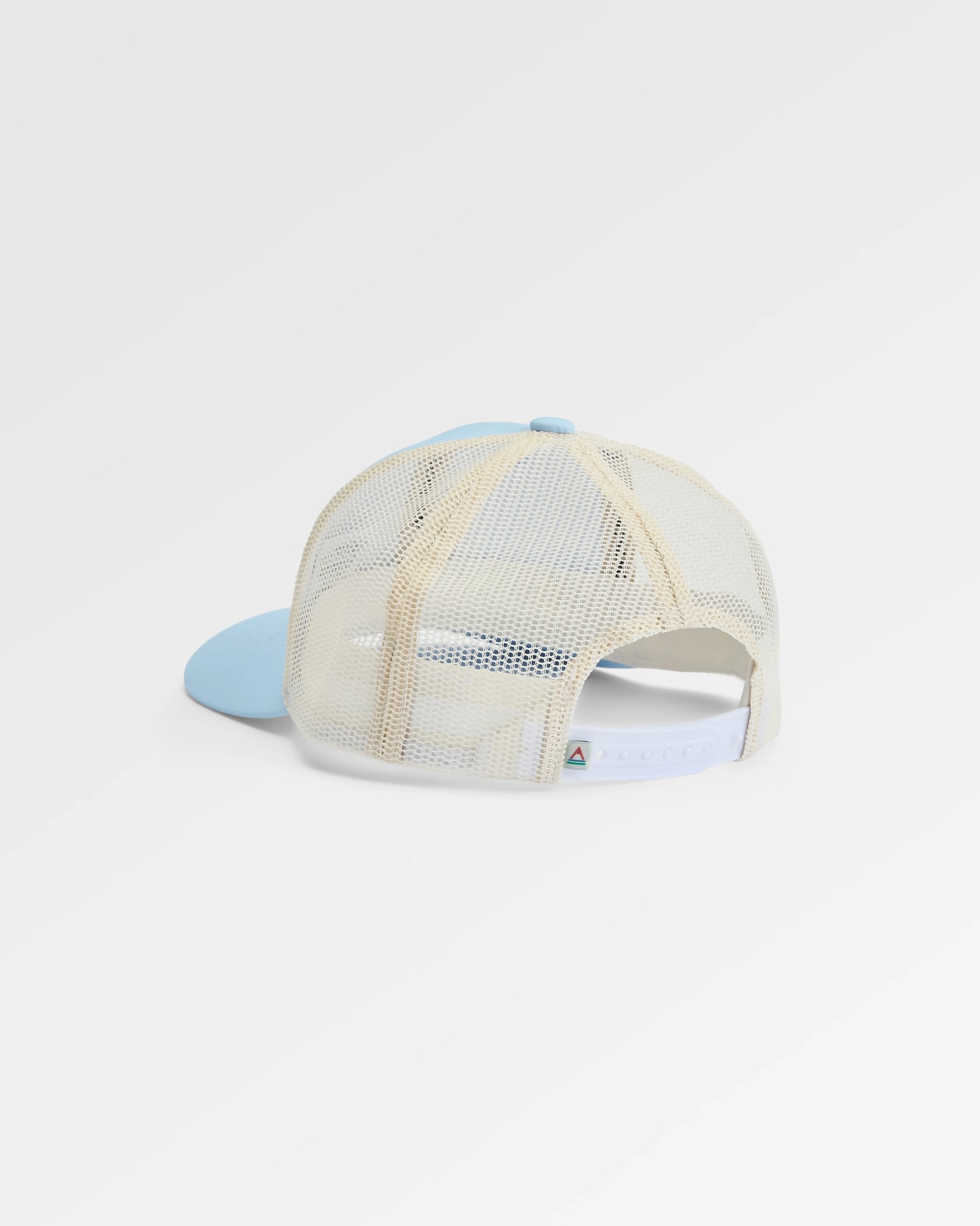 Dawning Organic Cotton Trucker Cap - Faded Denim - Flatlay