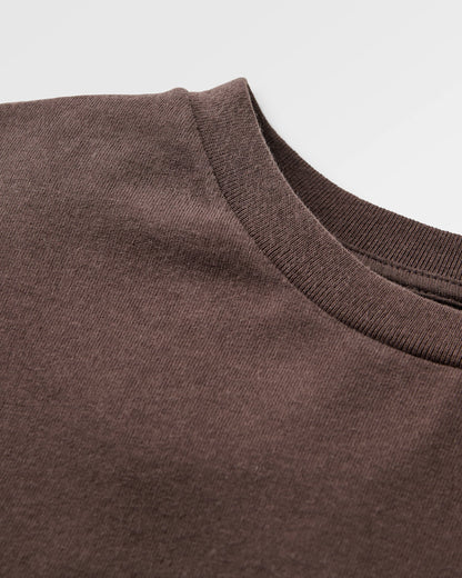 Escapism Recycled LS T-Shirt - Espresso - Flatlay