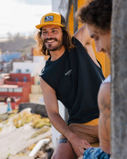 Passenger Recycled Cotton Vest - Black - Lifestyle