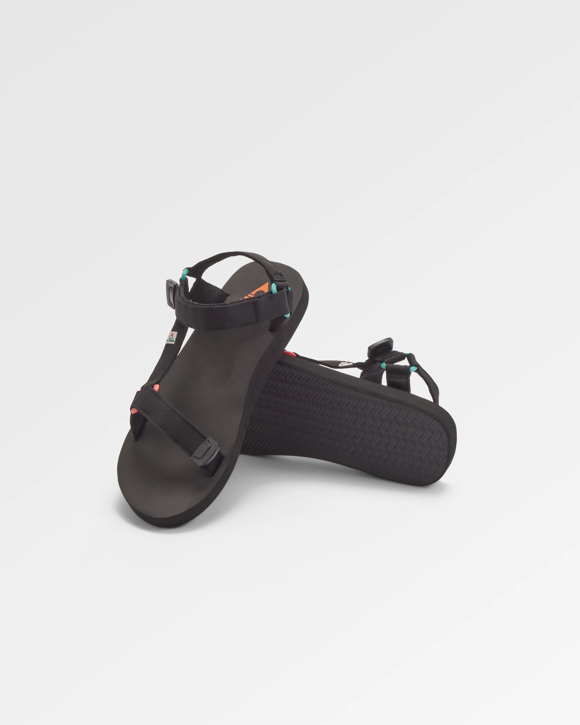 Monterey Sandal - Black - Flatlay