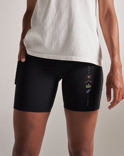Mantra Recycled Active Short - Black - Studio Model