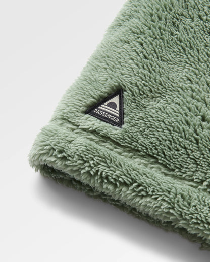 Ash Sherpa Fleece Snood - Pistachio - Flatlay