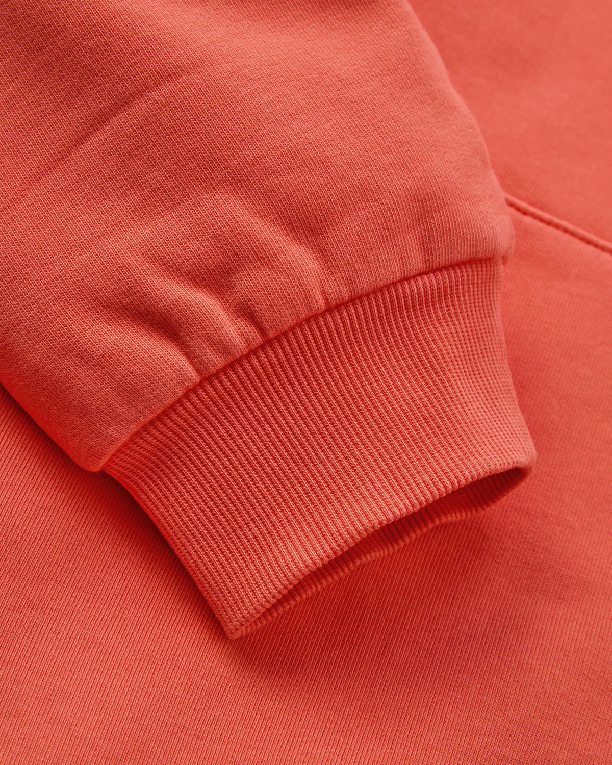 Downtime Heavyweight Hoodie - Ember Orange - Flatlay