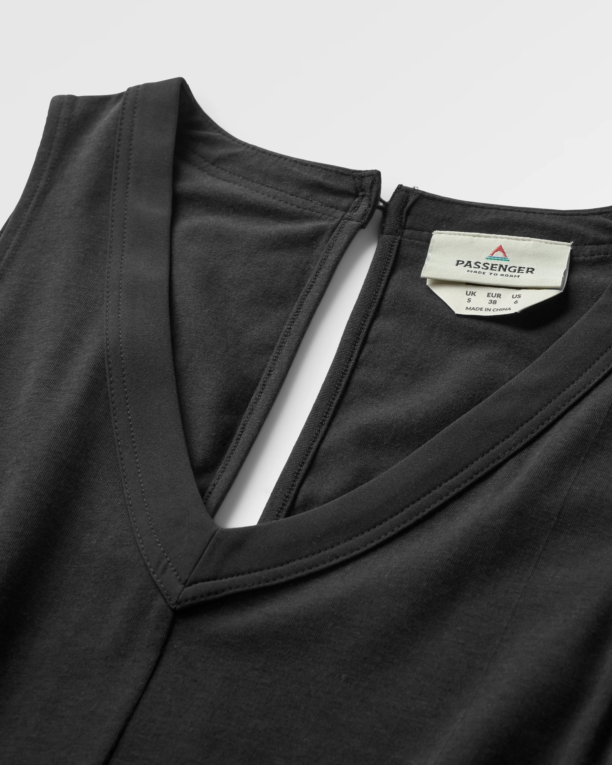 Aria Jumpsuit - Black - Flatlay