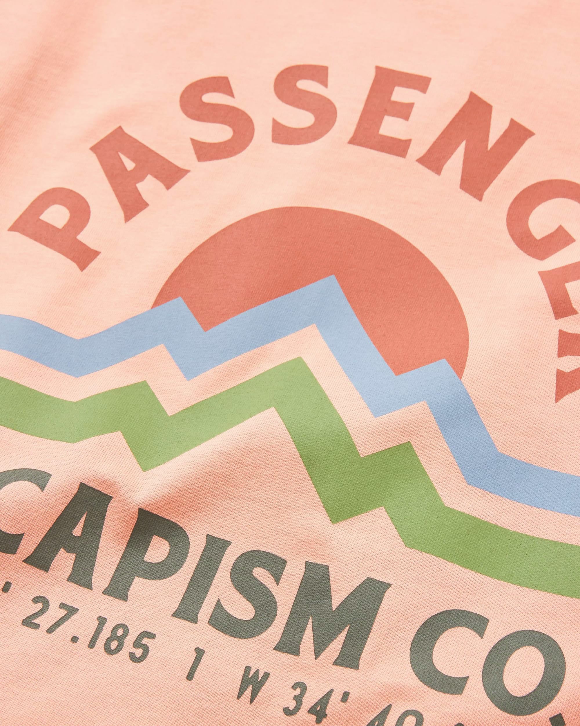 Dumont Organic Relaxed Fit T-Shirt - Tawny Peach - Flatlay